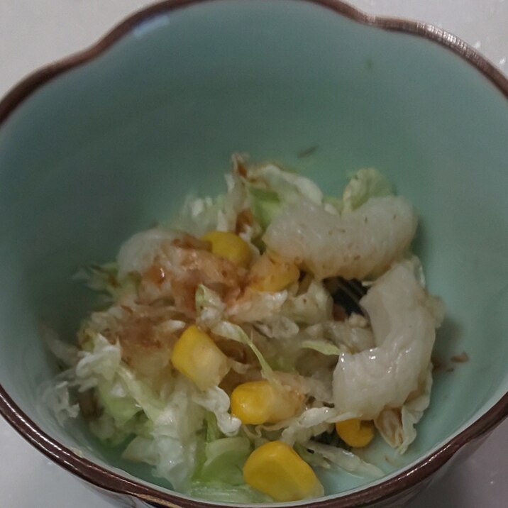 ちくわ☆コーンの白菜サラダ(*^-^*)